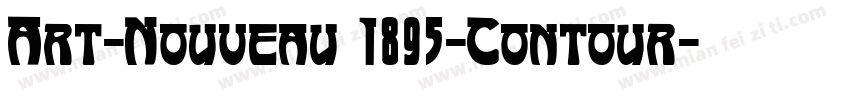 Art-Nouveau 1895-Contour字体转换